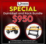 [NSW] Hex Dumbbell and Rack Bundle (2.5kg-22.5kg Pairs) $950 (Was $1120) Pickup @ Panda Performance (Edmondson Park)