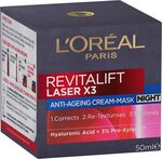 L'Oréal Paris Revitalift Laser X3 Night Cream 50ml $17.50 ($15.75 S&S) + Delivery ($0 with Prime/ $39 Spend) @ Amazon AU