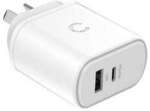 Cygnett PowerPlus 32W USB-C PD Dual Port Wall Charger White $27 + Delivery ($0 C&C/ in-Store/ OnePass/ $60 Order) @ Target