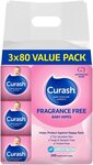 Curash Baby Wipes, 240 wipes (3 x 80 pack) $7.69 (Min Qty 2, S&S $6.54) + Delivery ($0 with Prime/ $39 Spend) @ Amazon AU