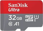 SanDisk 32GB Ultra microSDHC UHS-I Memory Card with Adapter $8.95 Delivered @ AZ eShop Amazon