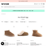 70% off Aus Wooli Ugg Boots, Sandals, Slippers $34.65-$76.50 + $9.95 Delivery ($0 with $99 Order) @ Aus Wooli MYER (Online Only)