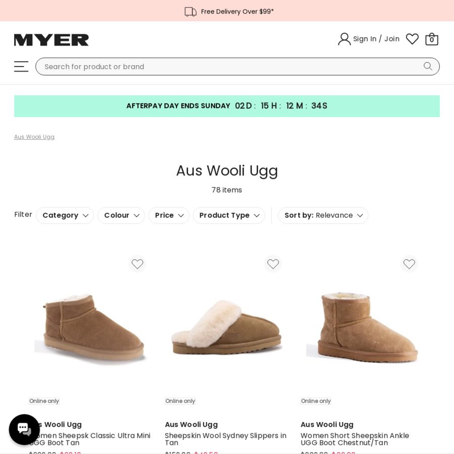 Mens ugg boots myer sale