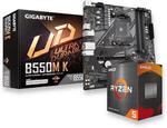 AMD Ryzen 5 5500 CPU + Gigabyte B550M K Motherboard $263 + Delivery + Surcharge @ Shopping Express