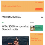 Win $500 to Spend at Gentle Habits from Fashion Journal