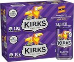 Kirks Multipack Cans (Various) 20 x 375ml $13 ($11.70 S&S) + Delivery ($0 with Prime/ $59 Spend) @ Amazon AU