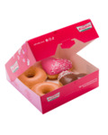 Free Krispy Kreme Valentines Day 4-Pack + Delivery + Fees @ Participating 7-Eleven Stores via DoorDash
