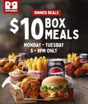 $10 Box Meals on 5-9pm Mondays & Tuesdays - C&C Orders Only @ Red Rooster