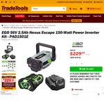 EGO 2.5Ah Battery + Nexus 150W Inverter + Std Charger $229 (RRP $329) + Delivery ($0 in-Store QLD) @ TradeTools