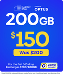 Catch Connect 365-Day Prepaid Plan 200GB $140, 360GB $200 (New Customers Only) Delivered @ Catch