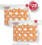 2 Dozens Original Glazed Donuts $28 + $7.50/$12 Delivery ($0 C&C/ $65 Order) @ Krispy Kreme (Excludes SA)