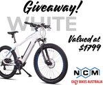 Win a M3 Moscow 27.5 in White Bike Valued at $1,799 from Eazy Bikes Australia [Must pick-up in Perth at Draw]