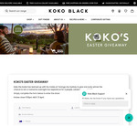 Win a 1 Night Stay at Taronga Zoo, Easter Hamper + $1000 Flight Centre Gift Card from Koko Black