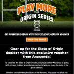 $20 off Minimum $100 Spend in-Store for NRL Account Holders @ Anaconda