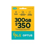 Optus $350 300GB 365-Day Prepaid SIM Starter Kit for $199 in-Store Only @ Woolworths