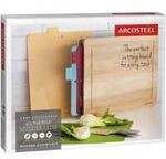 Arcosteel Kitchen Chopping Board with 4 Colour-Coded Prep Mats $13.95 @ Woolies