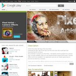 Pixel Artist Camera Effects Free on Android 