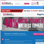 40% off Quilts, Pillows and Mattress Topper and Free Shipping at DealDirect if Shop Using PayPal