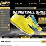 Eastbay 20% off on Orders over $99
