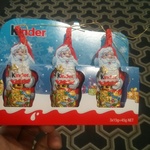 Big W Carindale QLD Selling Kinder Chocolate Santa 3 Pack for 10c, down from $2