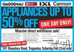 Up to 50% Gaggena & Neff Kitchen Appliances, IXL Appl & Cannon Gas Log Heaters @ Massive Direct