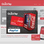 QuickTap - Top up and Get 20% Bonus Credit (Min $10) Enter "PTOPUPCOKE"