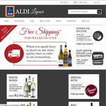 Free Shipping on Aldi Liquor Entire Range $150 Order Min. Fri to Sunday Midnight. East Coast