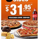 Domino's 3 Pizzas (Value, Traditional, Mogul or Chefs Best) Plus 3 Sides Delivered for $31.95