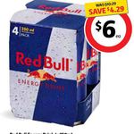 $6 Redbull 4 Pack at Coles from 30/7 to 5/8