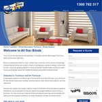 Blinds Special - Receive FREE Installation on All Blinds SAVE $250 @ All Star Blinds
