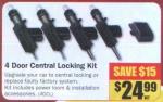 REPCO - 4 Door Central Locking Kit - $24.99 (Save $15)