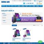 Pre Order Galaxy Note 4 from Bing Lee $949 Get a Free Samsung Gear Fit