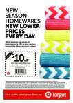 Target $10 off When You Spend $60 on Homewares