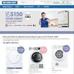 Get $150 Store Credit @The Good Guys When You C&C Selected Dryers