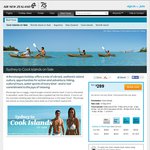 Flights to Cook Islands: Sydney to Rarotonga with Air New Zealand $582 Return