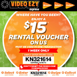 Video Ezy Express $15 Rental Voucher