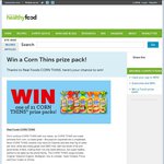Win 1 of 21 Corn Thins Prize Packs worth $24 each from the Healthy Food Guide Website 