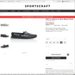 Sportscraft Men's Sperry 2-Eye Boat Shoe $79.20 - (RRP $159.95)