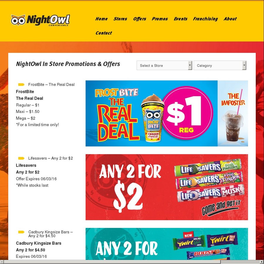 $1 Regular Frostbite @ NightOwl Convenience (QLD) - OzBargain