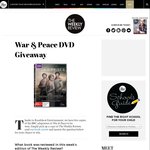 Win 1 of 5 Copies of War & Peace on DVD from The Weekly Review (VIC)