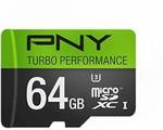 PNY U3 Turbo Performance 64GB MicroSDXC $28.05 USD Delivered (~$37.22 AUD) @ Amazon
