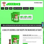 JEEERKS: Beef Jerky - 1kg for $66.50 Plus $10 Shipping - 100% Aussie, All Natural, Premium Beef Jerky - Low Fat, High Protein