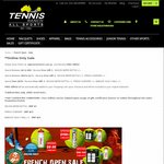 French Open Free Gift(s) with Any Online Purchase @ Tennis Ranch