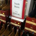 R.M. Williams Suede Boots - $200 a Pair @ R.M. Williams Harbour Town QLD