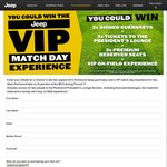Win a Richmond Tigers AFL VIP Match Day Experience + More Valued at $2900 from Jeep