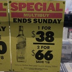 [WA Atwell] Johnnie Walker Red Label Scotch 700 Ml 1 for $38 and 2 for $66 @ BWS Atwell