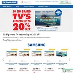 50 Big Brand TVs Reduced up to 20% off @ The Good Guys