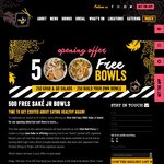 500 Free Saké Jr Bowls 16/12, Fried Chicken Bowls 19/12 6PM, Noodle Bowls 20/12 6PM [Melbourne] (Facebook/Instagram Req)
