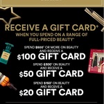 Spend $150, $300 or $500 on Beauty Products and Receive $20, $50 and $100 Gift Card @ David Jones - Online and in Store
