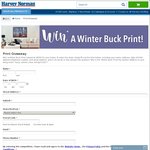 Win a Winter Buck Print Worth $599 from Harvey Norman